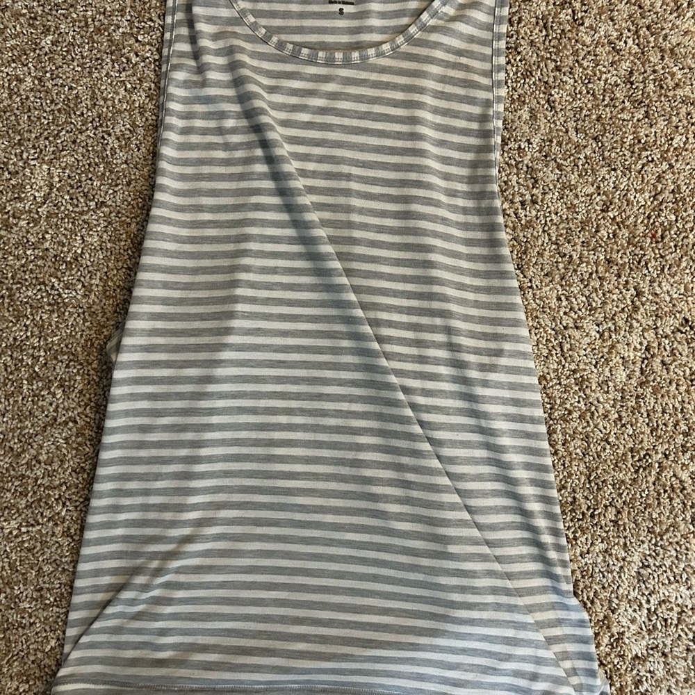 Athleta striped tank top size small